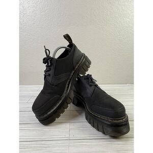 Dr. Martens Audrick 3-Eye Shoes Women's Size 11 Platform Black Canvas SoftWair